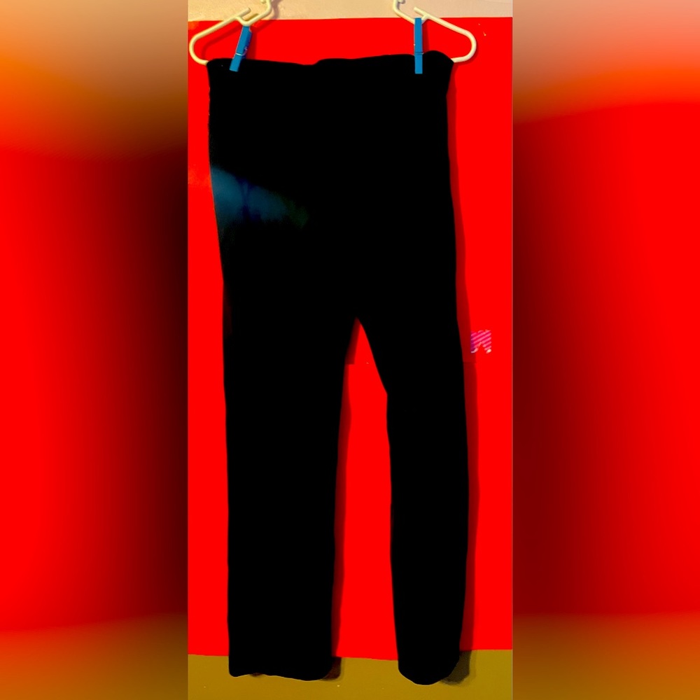 Black slacks . straight leg. size large